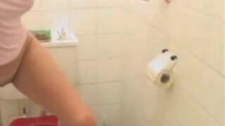 hot blonde pooping - video 2