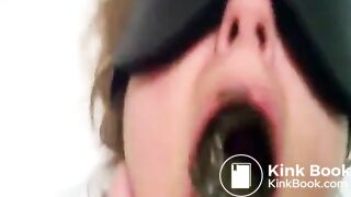 Wife swallowing shit for her husband