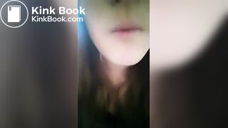 Girl eating poop