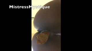 Black Goddess Toilet POV