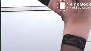 Sexy woman in bathroom (scat)