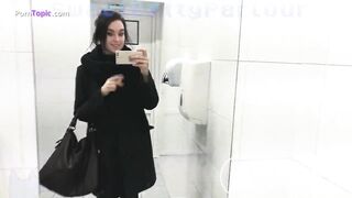 Betty Smear in Public Toilet