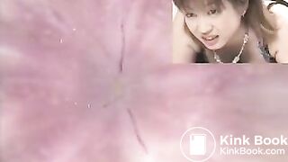 Mini camera in a girl's nasty asshole