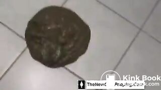 poop on floor
