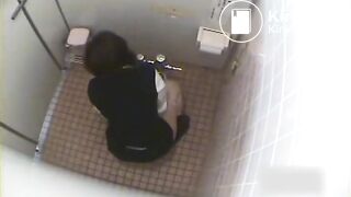 Hidden Japanese Toilet masturbation after pooping 2