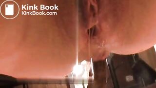 amateur girl poops huge load