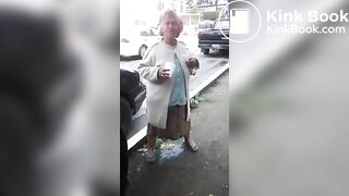 Latina Granny makes shitty mess