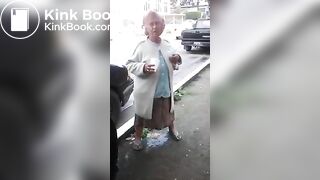 Latina Granny makes shitty mess