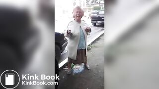 Latina Granny makes shitty mess