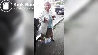 Latina Granny makes shitty mess