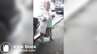 Latina Granny makes shitty mess