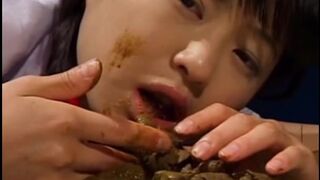 Girl playing with her shit