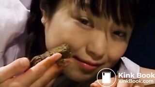 Girl playing with her shit