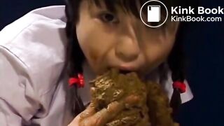 Girl playing with her shit