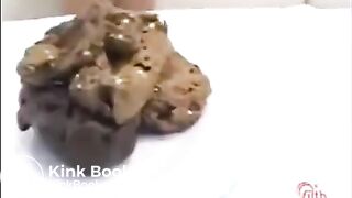 Eating her own shit - video 3