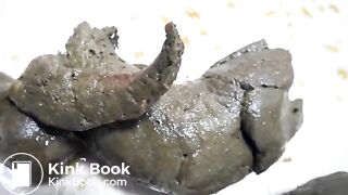 Girl gets enema and takes huge shit constipated