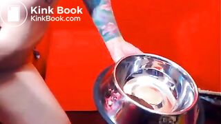 Another latin camgirl eats shit