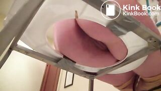 Amateur girls pooping on a slave man - part 1