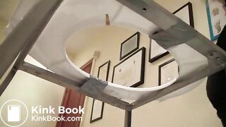 Amateur girls pooping on a slave man - part 1