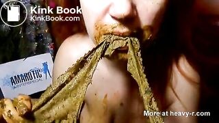 Licks her shit covered panties