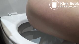 Peeing and shitting on doll