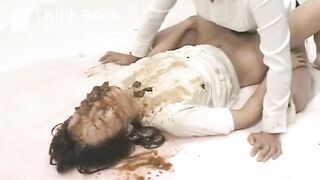 Jap Lesbian scat fuck