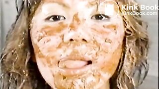 Hot Asian Covered In Shit!