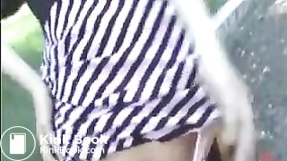 Shitting in her panties in front of a stranger