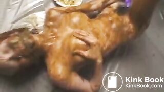Hot Asian Masturbates Covered In Her Own Shit!