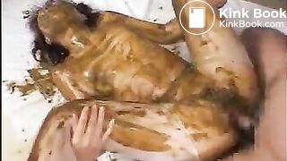Asian Covered In Her Own Shit Gets Fucked - Part 1/2