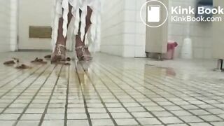 Hot Asian Covered In Shit