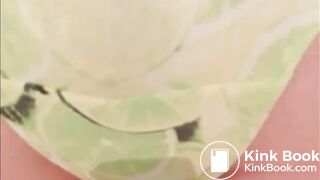 Short panty poop with nice sounds