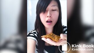 AMATEUR - Hot Chinese Girl Eats Her Shit 3!