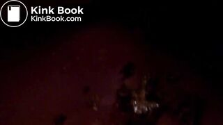 Ebony goddess licks toilet