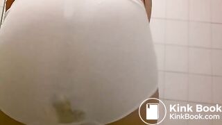 Naughty babe pooped herself