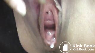 MILF creamy masturbation and scat