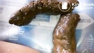 Scat with dildo
