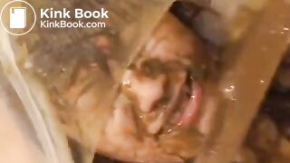 Scat pantyhose encasement 11