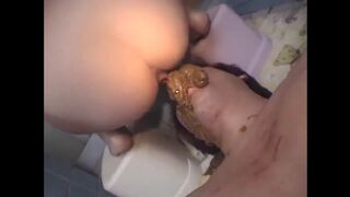 Asian Scat - Teen shits on her slaves face