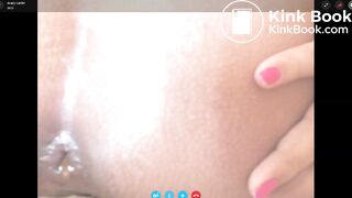 thick Latina scat show