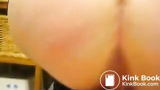 Wife shitting on husbands dick and hands