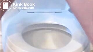 Hot brunette pooping 1