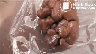 constipated shit closeup