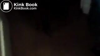 Amateur ebony girl pooping in the public toilet