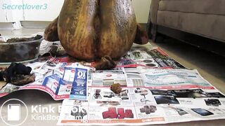 Girl covers herself in saved shit