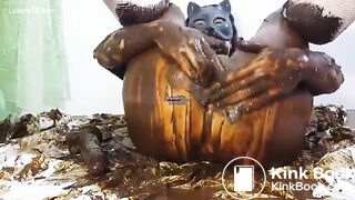 covered in shit dildo play
