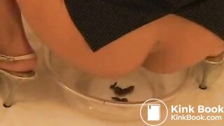 sexy Japanese mistress feeds her slave