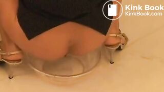 sexy Japanese mistress feeds her slave