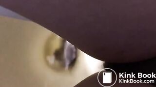 Girl films herself on the toilet