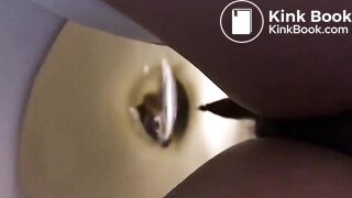 Girl films herself on the toilet